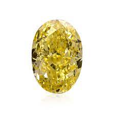 GIA 0.44ct Oval Fancy Intense I1